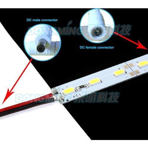 6pcs U profile aluminum 50cm 5630smd led lights DC 12V PC milky/clear cover led luces strip, led light bar, led bar light