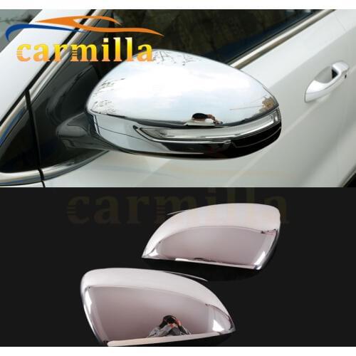 ABS Chrome Car Rear View Mirror Protector Cover Trim Sticker For Kia All New Sportage New Sportage QL KX5 2017 Parts