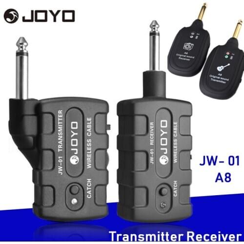 JOYO JW-01 Wireless Digital Audio System Transmitter and Receiver Long Distance Supports One to Many all digital signal A8