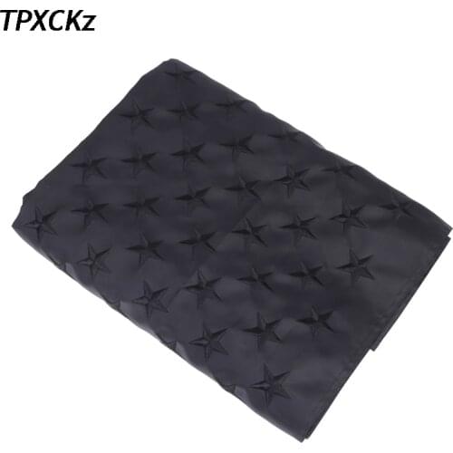 All Black American Flag 3x5 ft Embroidered USA Blackout Tactical US Black Flag
