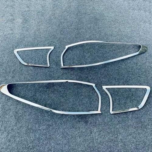 For Chevrolet Blazer 2020 ABS Chrome Rear Head Light Lamp Cover Tail Light Frame Trim Protector Exterior Car Styling Accessories