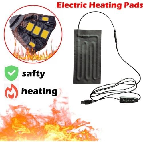5V Electric Heating Pad USB Carbon Fibre Fast Heated Pads For Back Neck Shoulders Belly Warmth Heater Thermal Clothes Heated