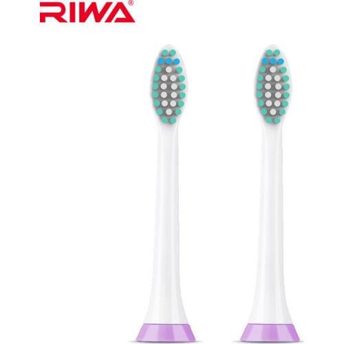 RIWA Toothbrush Head 2PCS Brush Head For Riwa Electric Toothbrush RG-3303/RG-3304