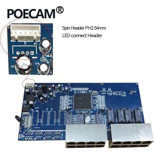 Injector 16 Port POE Passive Ethernet Switch for application IP Camera LED display 12V 15V 18V 24V 30V 48V