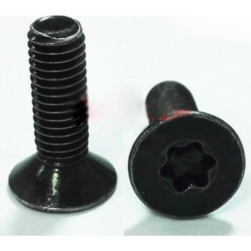 M2.5x4mm Torx Screw Flat Head Screws T & TX DIN965 Countersunk Six stars Carbon steel Bolts Black 30pcs
