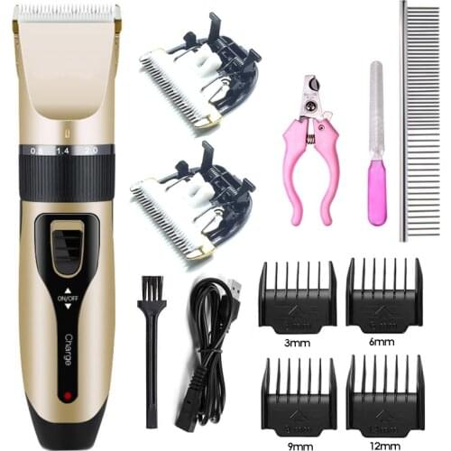 18650 Battery Rechargeable Pet Hair Clipper Remover Cutter Grooming Cat Dog Hair Trimmer Electrical Pets Hair Cut Machine