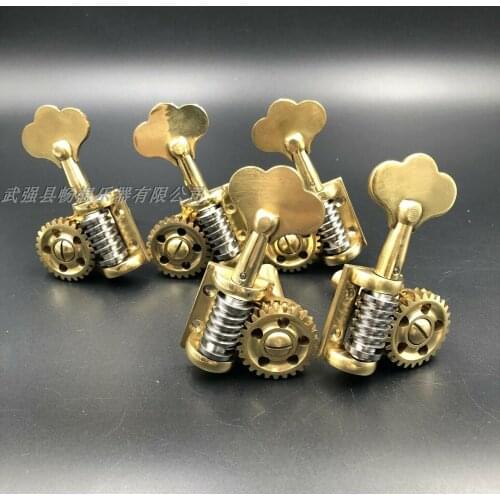 Copper German-style Double Bass Tuning key 5 strings machine head peg 3/4-4/4