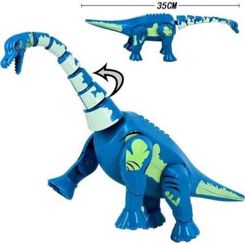 Jurassic World Dinosaur Brachiosaurus Indoraptor Triceratop T-Rex Model Building Block Toys Constuction Gift For Kids