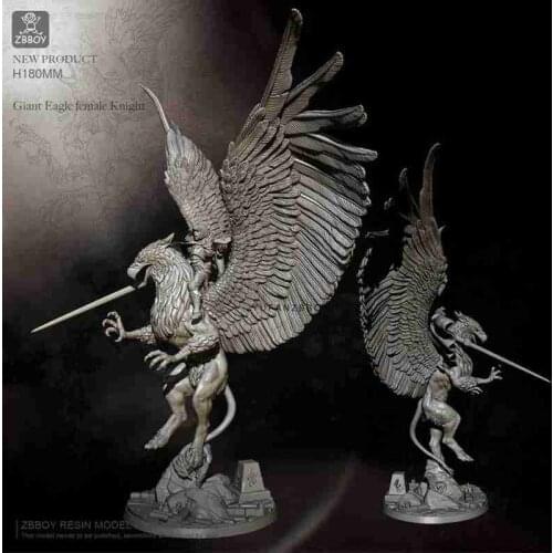 180mm Warhawk Female Knight Resin Soldier M0P4