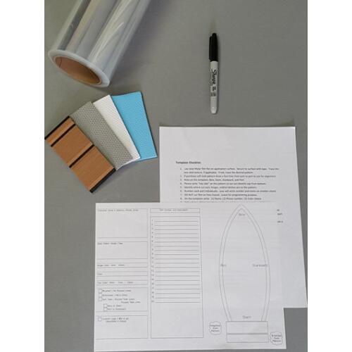 Template Kit For Customsized Marine Boat Yacht EVA Faux Teak Decking Flooring