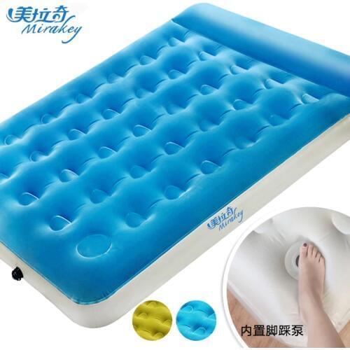New Arrival Double Person 137*191*22cm Office Lunch Break Air Mat Bedroom Comfortable Bed Inflatable Camping Mat Air Mattress