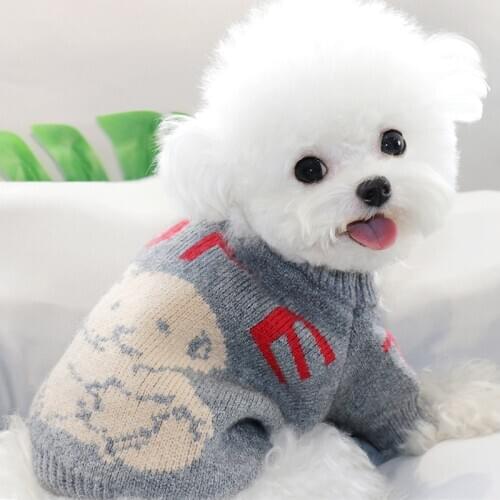New autumn and winter pet sweater cat Bichon VIP Pomeranian Schnauzer Teddy small dog puppy dog clothes