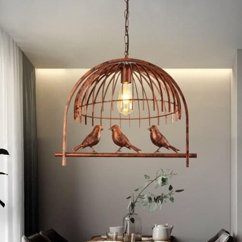 Black Nordic Bird Lights Bedroom Dining Room Pendant Lamp Kitchen Lamp Restaurant Cafe Light Chandelier Drop Light