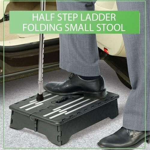 Portable Folding Elderly Assistance Step Ladder Pregnant Half Step Stool Kids For Kitchen Bathroom Toilet Caravan Travel Use 4