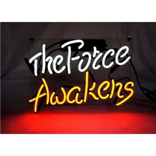 The Force Awakens Custom Handmade Real Glass Tube Beer Bar KTV Store Restaurant Home Decoration Gift Display Neon Sign 17"X12"