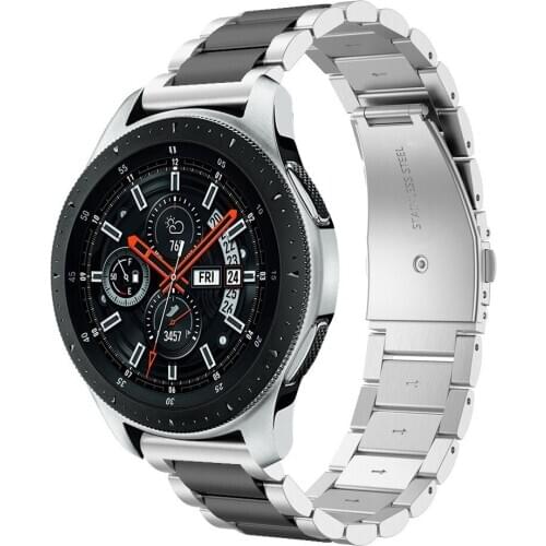 For Samsung Galaxy Watch Bands 46mm 22mm Stainless Steel Business wrist strap belt for gear s3 Classic Frontier link bracelt