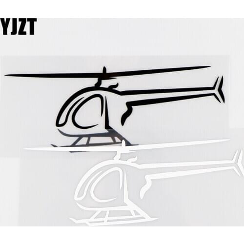 YJZT 16.2X6.5CM Art Abstract Airplane Personalized Car Sticker Vinyl Decals Black / Silver 10A-0213