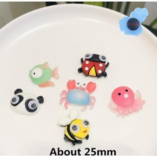 1Pcs Sea Animals Octopus Crab Bee Panda Garden Shoe Accessories For Charms Shoes Fit Holes Bracelet Kids Party Gift