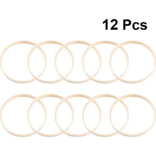 12pcs Dream Catcher Ring Round Wooden Bamboo Hoop DIY Craft Tools 10cm/15cm/17cm/20cm/23cm/26cm Diameter