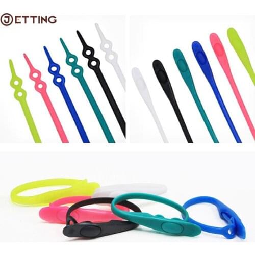 12pcs/pack Lazy Silicone Shoelaces Round Elastic Shoe Laces Special No Tie Rubber For Sneakers Fit Strap Shoes Tool