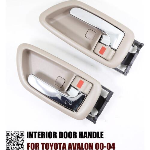 2PCS 1 PAIR INTERIOR DOOR HANDLE FOR TOYOTA AVALON 2000-2004 R69205-AC010 L69206-AC010