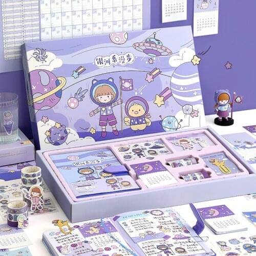 2021 Notebook Creative Magical Hand Ledger Gift Box Set Japanese Gift Bag Antique Girl Heart Student Notebook Gift Journal