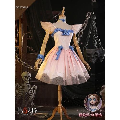 Anime! Identity V Vera Nair The Red Shoes Lolita Dress Lovely Uniform Cosplay Costume Halloween Carnival Party Suit Women NEW