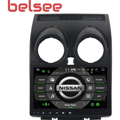 Belsee for Nissan Qashqai 2007-2013 4GB 64GB 8 Core Stereo Android 9.0 Car Radio GPS Navigation Head Unit Bluetooth Autoradio