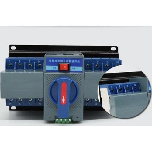 MCB type 4P 63A 380V ATS Dual Power Automatic transfer switch