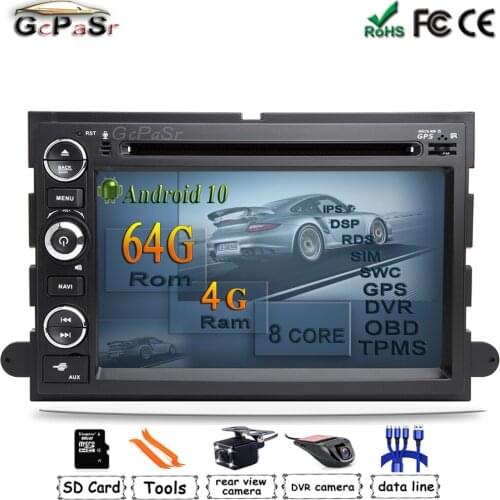 DSP Android 10 Car Stereo multimedia Player for Ford 500/F150/Explorer/Edge/Expedition/Mustang/fusion/Freestyle wifi Radio GPS