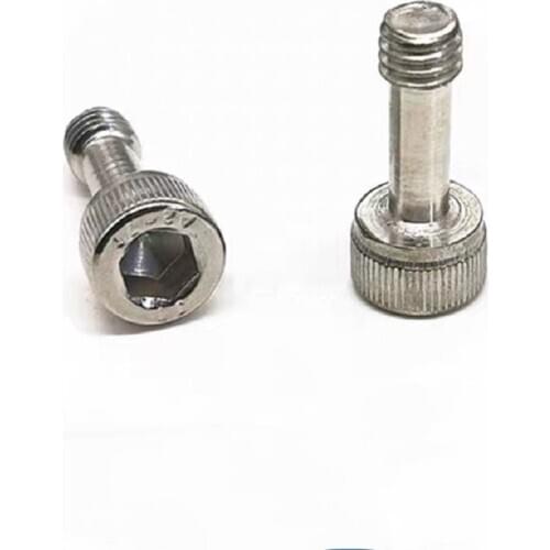 10PCS GUTB2/2.5/3/4/5/6 Stainless Steel Round Head Hexagon Anti-falling Cover Bolt Half Tooth Loose and Non-falling Screw