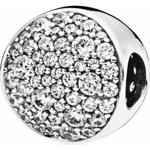 925 Sterling Silver Crystal European Charms Bead Fit Original Bracelets Chain DIY Pendant Charm Beads Girl Women Jewelry Making