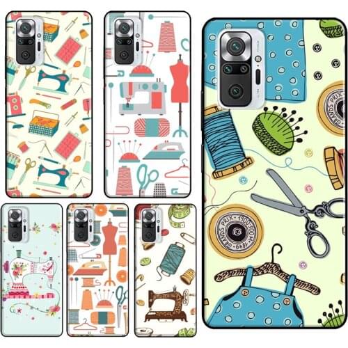 Sewing Machine Phone Case For Xiaomi Redmi Note 10 Pro Note 9 Pro Note 8 Pro 8T 9S 7A 8A 9A 9C 9T Cover