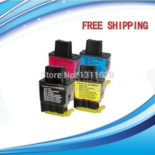 INK WAY Free shipping,4 Compatible Ink Cartridges for LC09 LC41 LC47 LC900 LC950