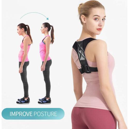 Fitness Back Shoulder Posture Correction Adjustable Adult Sports Safety Back Support Corset Spine Support Belt Posture Corrector