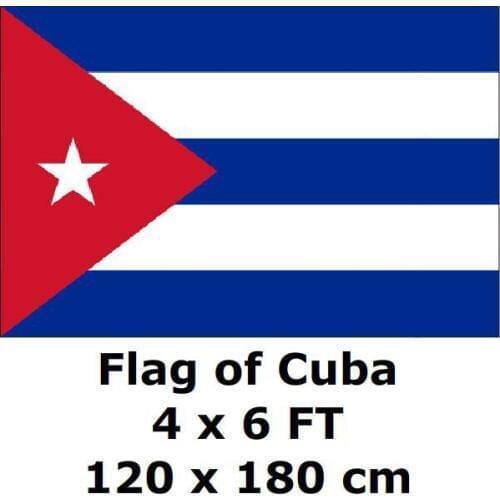 Cuba Flag 120 x 180 cm 100D Polyester Large Big Cuban Flags And Banners National Flag Country Banner