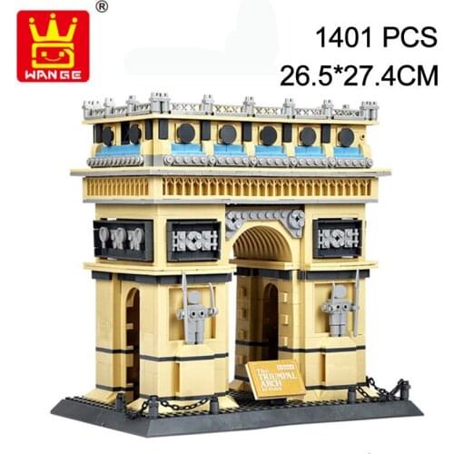 Wange 8021 Architecture PARIS ARC DE TRIOMPHE Series Building Blocks Educational Structure Construction Bricks Toy For Children