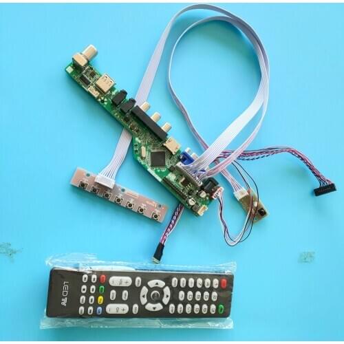 Kit for B116XW03 V0/V1/V2 LED VGA LCD 1366x768 TV Controller Doard Screen Audio 40pin Display LVDS AV USB Panel Remote HDMI