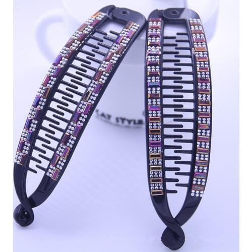 2019 HOT SALE Women Long Hair Accessories Hair Barrettes Elegant Banana Clips Hairpins Hair Clip Clamp Hairpins Wholesale