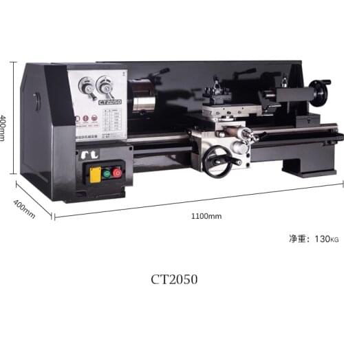 Small Lathe CT2050 High Precision Household Lathe Instrument Lathe Metal Small Lathe Household DIY Lathe Variable Speed Lathe