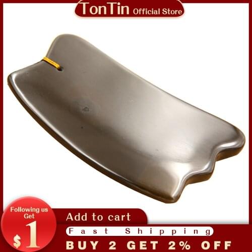 5A Grade Si Bin Bian Stone Massage Guasha Beauty Face Plate scratching Massager Tool body face slimming scraper V-line face