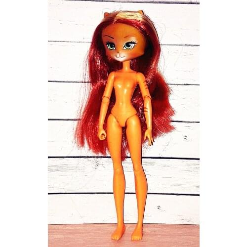 Original Catwalk Doll Heads Doll Toy Body Girl Dressing DIY Toy Parts Children Birthday Gift Toys