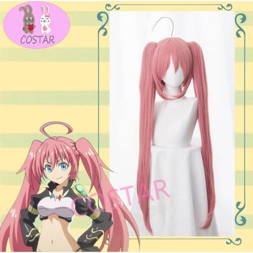 COSTAR Anime That Time I Got Reincarnated As A Slime Cosplay Wig Milim Nava Cosplay Synthetic Wig Tensei Shitara Slime Datta Ken