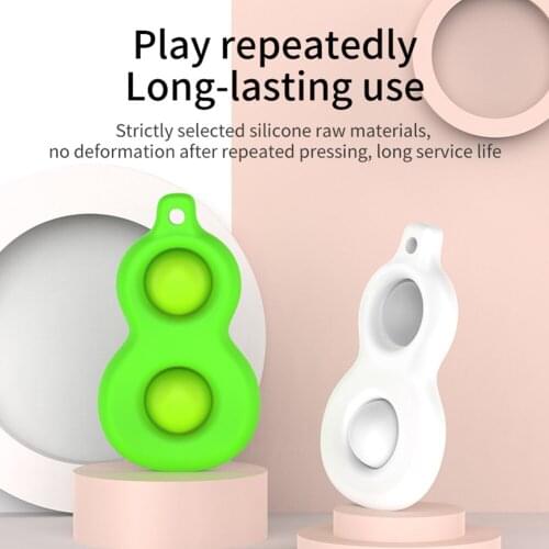 Push Bubbles Sensory Toys Fun Anti-stress Puzzle Toys Portable Stress Reliever Children Fun Pressure Reduction Toy