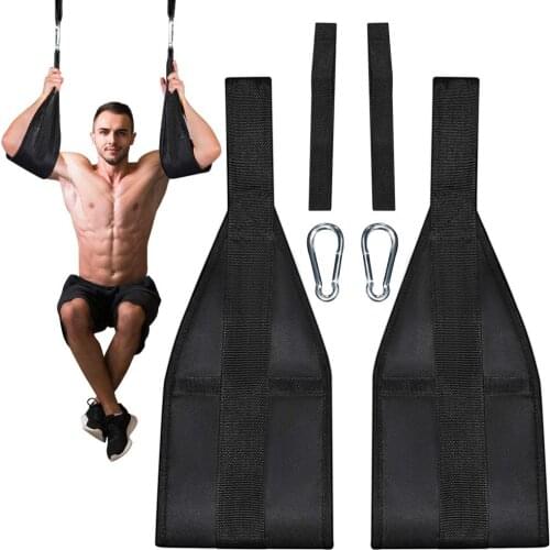 AB Sling Straps Abdominal Muscle Training Equipment CrossFit Suspension Belt Hanging Leg Raiser Home Gym Fitness Pull Up Straps