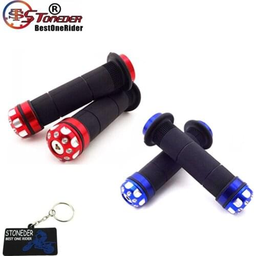 STONEDER Aluminum Rubber 7/8'' 22mm Handlebar Left Right Handle Grips For ATV Quad 4 Wheeler