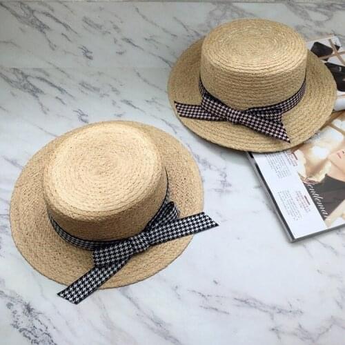 2021 New Summer Hats for Women Beach Straw Hat Sombreros De Sol Chapeau Paille Sun Protection Cap Panama Sun Girl Gorros Gorro