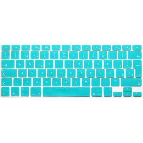 Silicone Laptop Keyoboard Protector Film Spanish Keyboard Skin Cover For Macbook Mac Book 13 15 EU UK Europe Spain Version