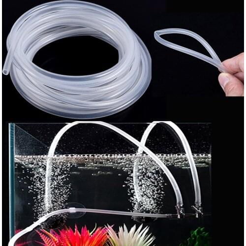 3/5 Meters Silicone hose Transparent Oxygen Pump Hose 5x7mm 6x4mm6x8mm10x8mm12x16mm Rubber hose Aquarium Soft Tubin