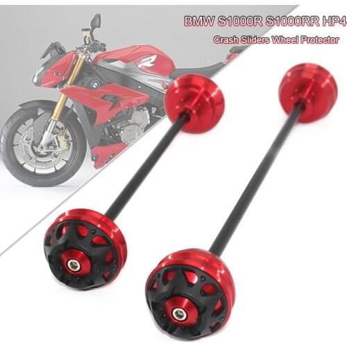 For BMW S1000R S1000RR S1000 R HP4 2009-2018 2019 2020 Motorcycle Front & Rear Wheel Fork Axle Sliders Cap Crash Protector